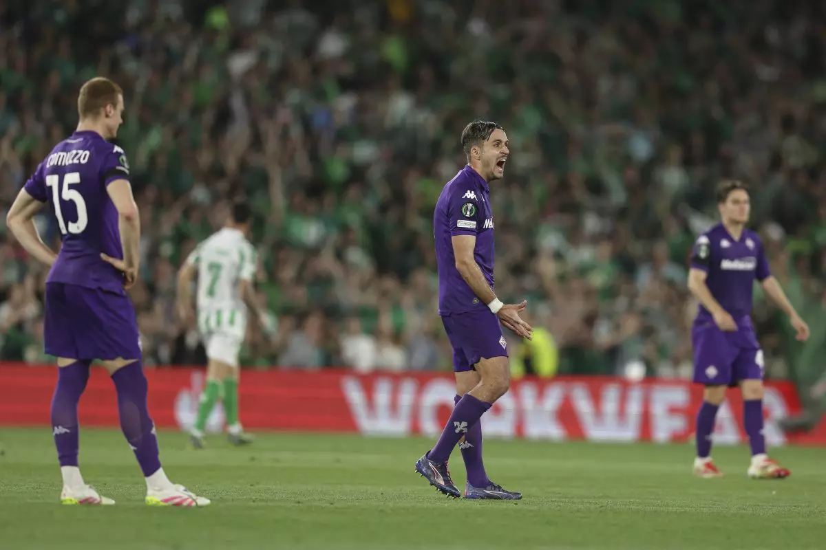 Andata semifinale Conference, Fiorentina battuta 2-1 dal Betis Andata semifinale Conference, Fiorentina battuta 2-1 dal Betis