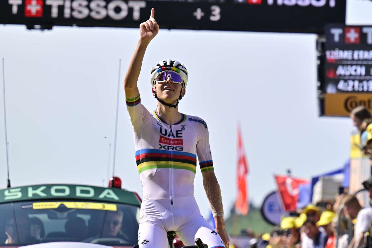 Tappa e maglia gialla per Pogacar al Tour “Dedicato a Privitera” Tappa e maglia gialla per Pogacar al Tour “Dedicato a Privitera”
