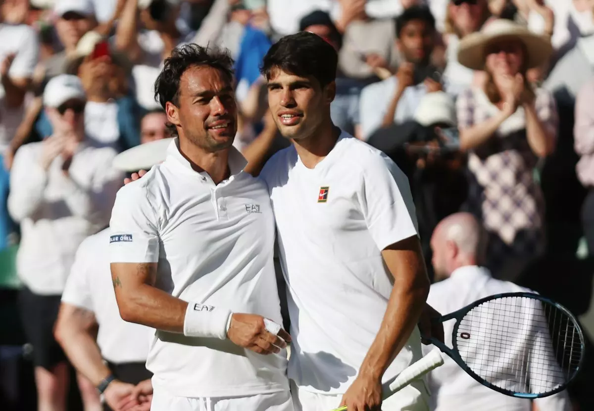 A Wimbledon Fognini sfiora l’impresa con Alcaraz, out Berrettini A Wimbledon Fognini sfiora l’impresa con Alcaraz, out Berrettini