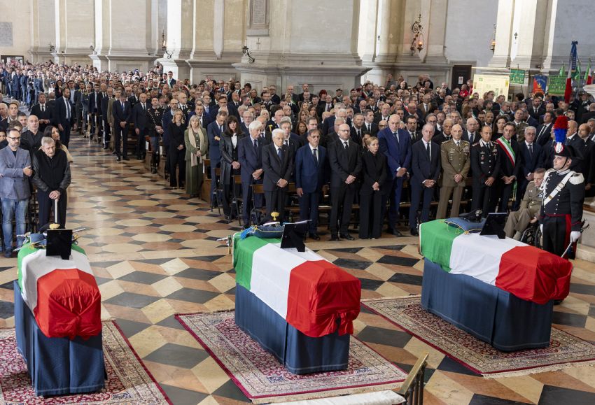 A Padova l’ultimo saluto ai tre carabinieri morti nel Veronese A Padova l’ultimo saluto ai tre carabinieri morti nel Veronese