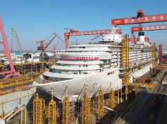 Cina, entro fine anno la seconda grande nave da crociera prodotta nel Paese