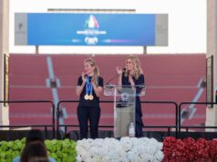 Festa Repubblica a Los Angeles, ponte Milano-Cortina 2026-LA 2028 con Lollobrigida