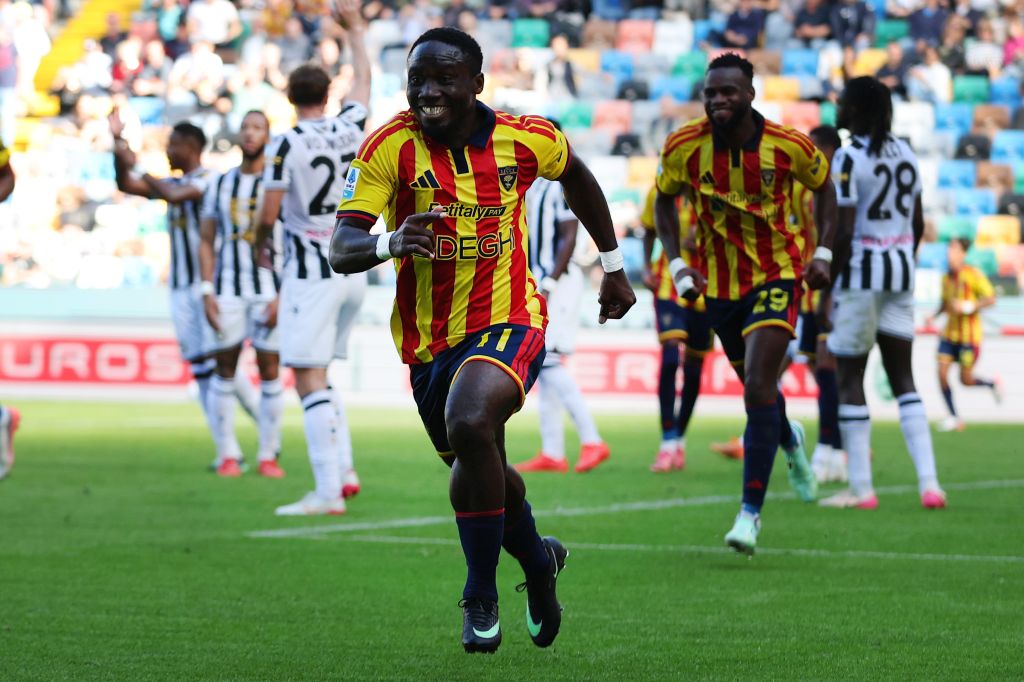 Udinese-Lecce 0-3, quinto stop di fila per i bianconeri